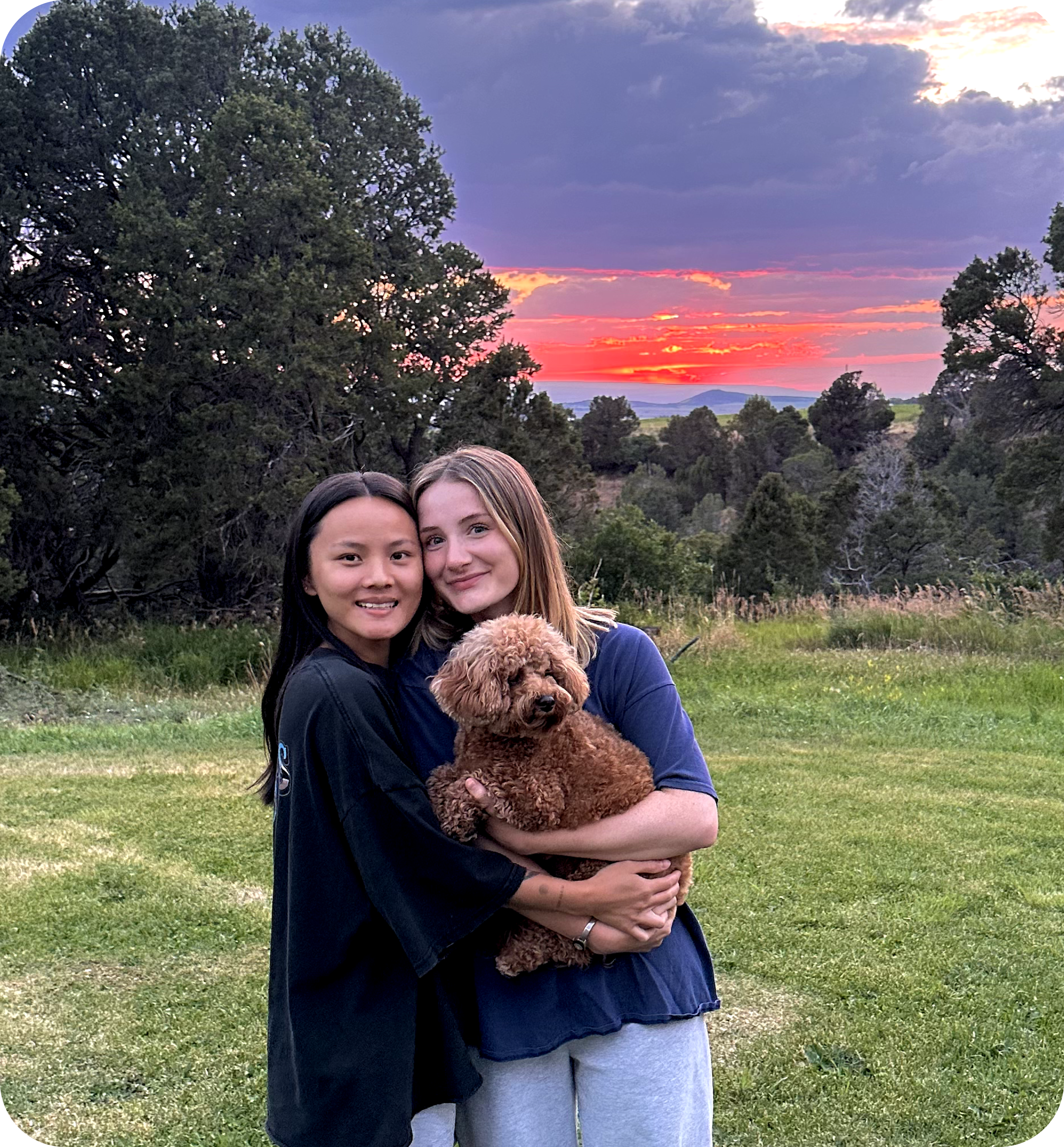 Picture of Kyndra with her little family.